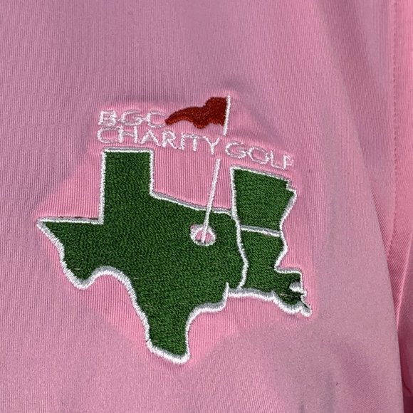 Turtleson Womens Pink Polo Golf Shirt BGC Charity Golf Texas Size Medium - Picture 4 of 9
